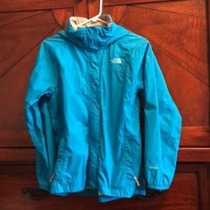 Blue North face Raincoat